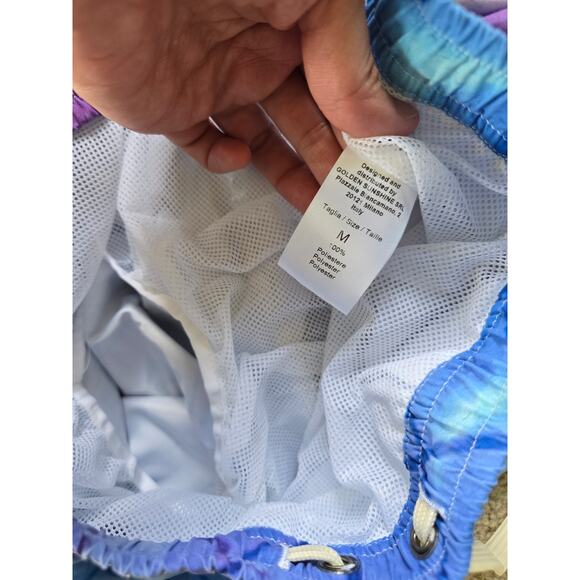 Blue Sky Inn Pool Print Swim Trunks Blue Pink 5" Men's Size M - Picture 3 of 4